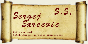 Sergej Šarčević vizit kartica